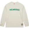 Mitchell & Ness X NBA Milwaukee Bucks T Shirt Men's Cream FC8161-MBUCREA