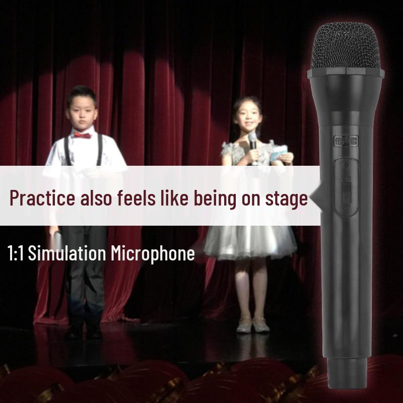 Children's Model Toy Microphone Prop for Practice, Simulation, and Performance Photography