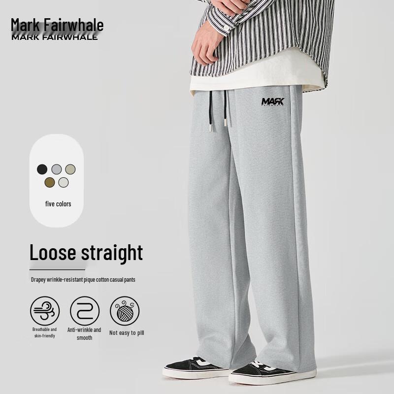 

Mark Fairwhale Men s Straight-Leg Pique Casual Pants 3XL