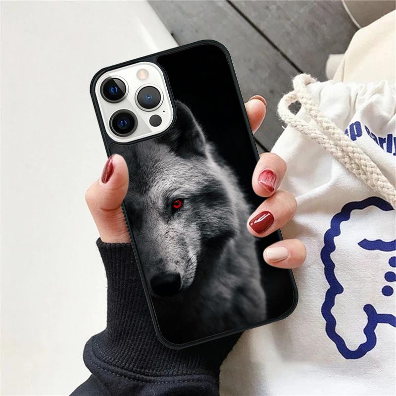 The Wolf Fierce Phone Case For iPhone 17 Air 15 16 Cover 11 13 14 Pro Max 12 Plus Max Fundas