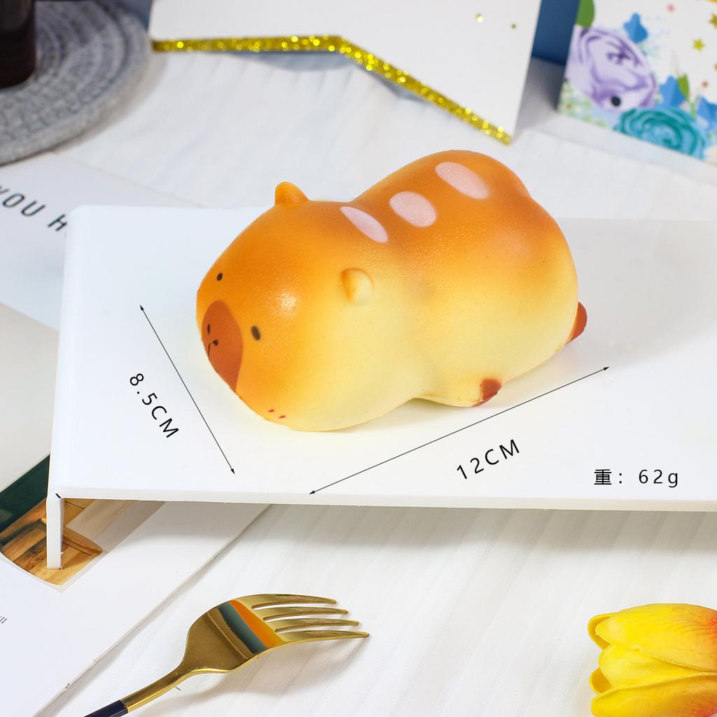 Dessin Animé Animal PU Jouet à Rebond Lent Simulation Mignon Ours Capybara Pain Avec Parfum Jouets à Presser Soulagement du Stress Cadeaux Enfants