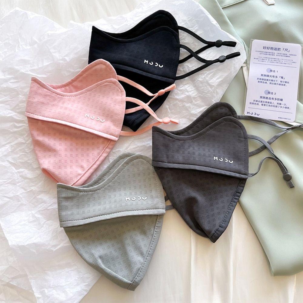 Adjustable Sunscreen Mask UV Protection Outdoor Face Shield Fashion Face Cover  Sports