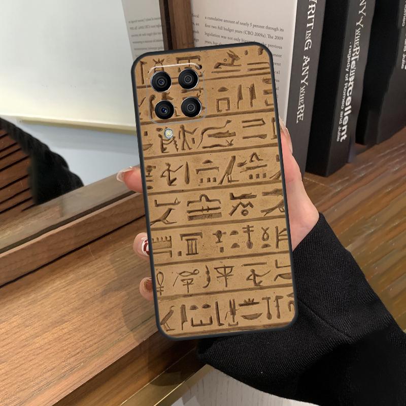 Egyptian Hieroglyphics Case For Samsung Galaxy M31 M21 M11 M20 M23 M54 M14 M34 M13 M52 M32 M12 M16 M36 M56 M15 M55