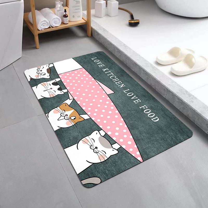 Entrance Door Mat Kitchen Carpet Bathroom Entrance Mat Floor Mat Foot Pad