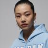 Jordan Air Sweatshirts Women's Blue Hooded Moderate