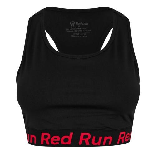 Red Run Womens/Ladies Scoop Neck Snug Fit Sports Bra