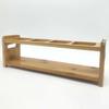 Seasoning Storage Stand Bamboo Wood 4 Holes Multifunctional Anti Slip Space Saving Oil Bottle Rack Kitchen Supplies
