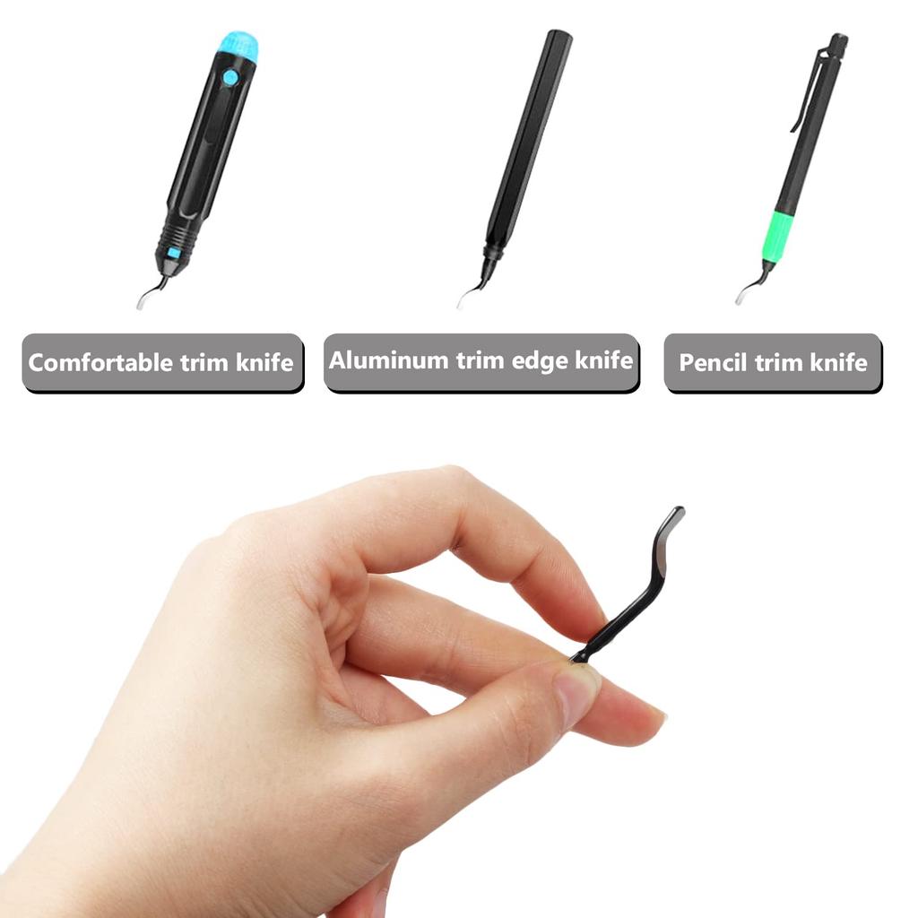 20 pz BS1010 Lama raschietto per coltello da rifilatura per sbavatori manuali Lama di ricambio per raschiare plastica PVC Ferro