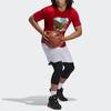 Adidas T Shirts Men's Red Crew Neck Moderate Straight Fit GL4425