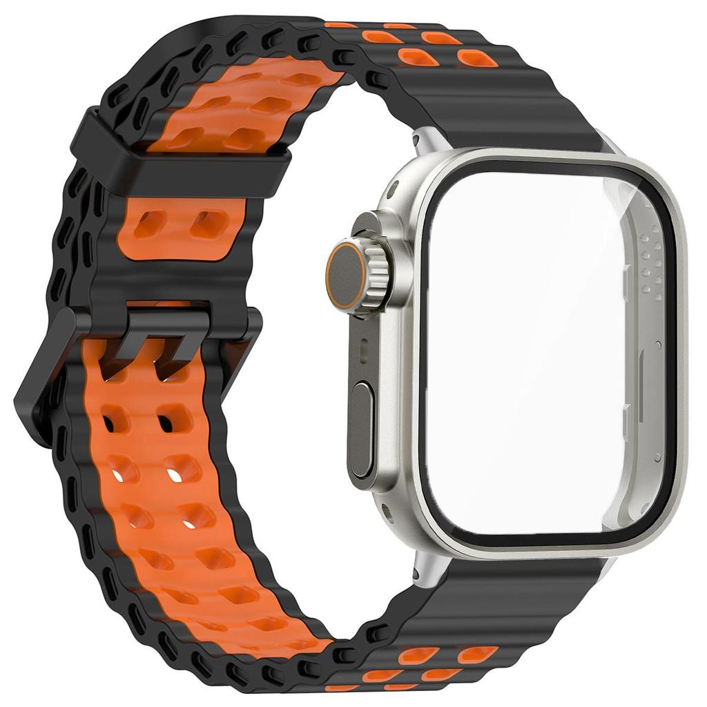 Marine Strap+PC Case for Huawei Watch Fit4 4 Pro Two-tone Strap Ghange To Ultra Cover for Huawei Fit 3 Smartwatch Accessories