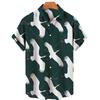 Herren Vogel Kostüme Hawaii Urlaub Vintage Hemd Für Herren 3D Floral Lässiges Muster Hohe Qualität Luxus Dazn Kleidung Bluse Tops