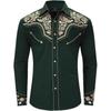New Tribal Ethnic Lapel Men's Casual Sports Outdoor Street Long-sleeved Button-up Shirt