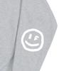 GRAVER [Unisex] Elbow Spray Dot Smile Sweatshirt_Gray