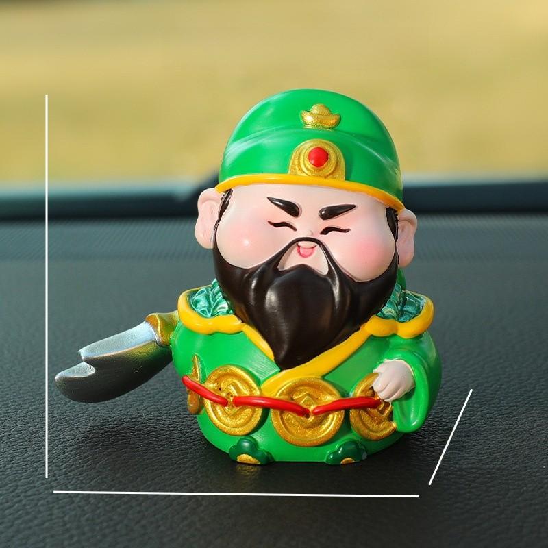 Traditionelle Fünf Gott des Reichtums Auto Dekoration Harz Kleine Figur Haus Büro Ornament