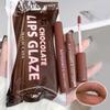 Chocolate Five Lip Glaze Set Mist Matte Lipstick Girl Student