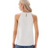 Summer New Sleeveless Loose Sequin Women Shirts Fashion Solid Halter Elegant Party Casual Blouse Women Tops Street Slim Fit Simple Ladies Shirt 26586
