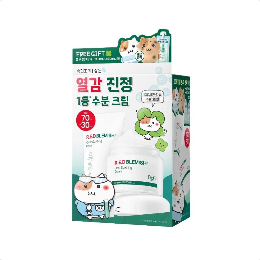 

Dr.G Red Blemish Clear Soothing Cream 70ml Set (+30ml+Serum 10ml*2ea) Dr.G Cream set
