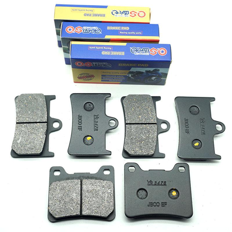 Motorcycle Front Rear Brake Pads for YAMAHA BT1100 Bulldog 2002-2008 XJR1300 2000 XJR1300 SP 2001 XJR 1300 BT 1100