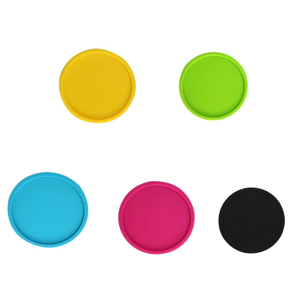 Cup Coaster Anti-scalding Silicone Round Heat Insulation Mat Tableware Counter Pad Coffee Cups Placemat Kitchen Supplies