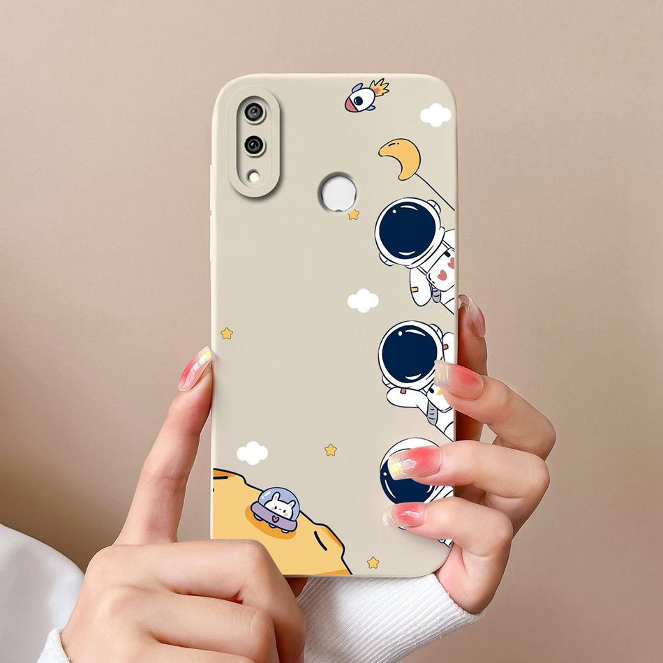 Case For Huawei Y9S Y9 Prime Y9A Cute Pilot Soft Liquid Silicone Camera Lens Protection Back Cover For Huawei Y9 Prime 2019 Capa