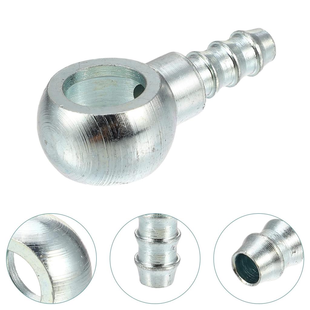 ACROPIX 4pcs Banjo Hose Barb Bolt Fittings Universal Banjo Fittings Fuel Line with Copper