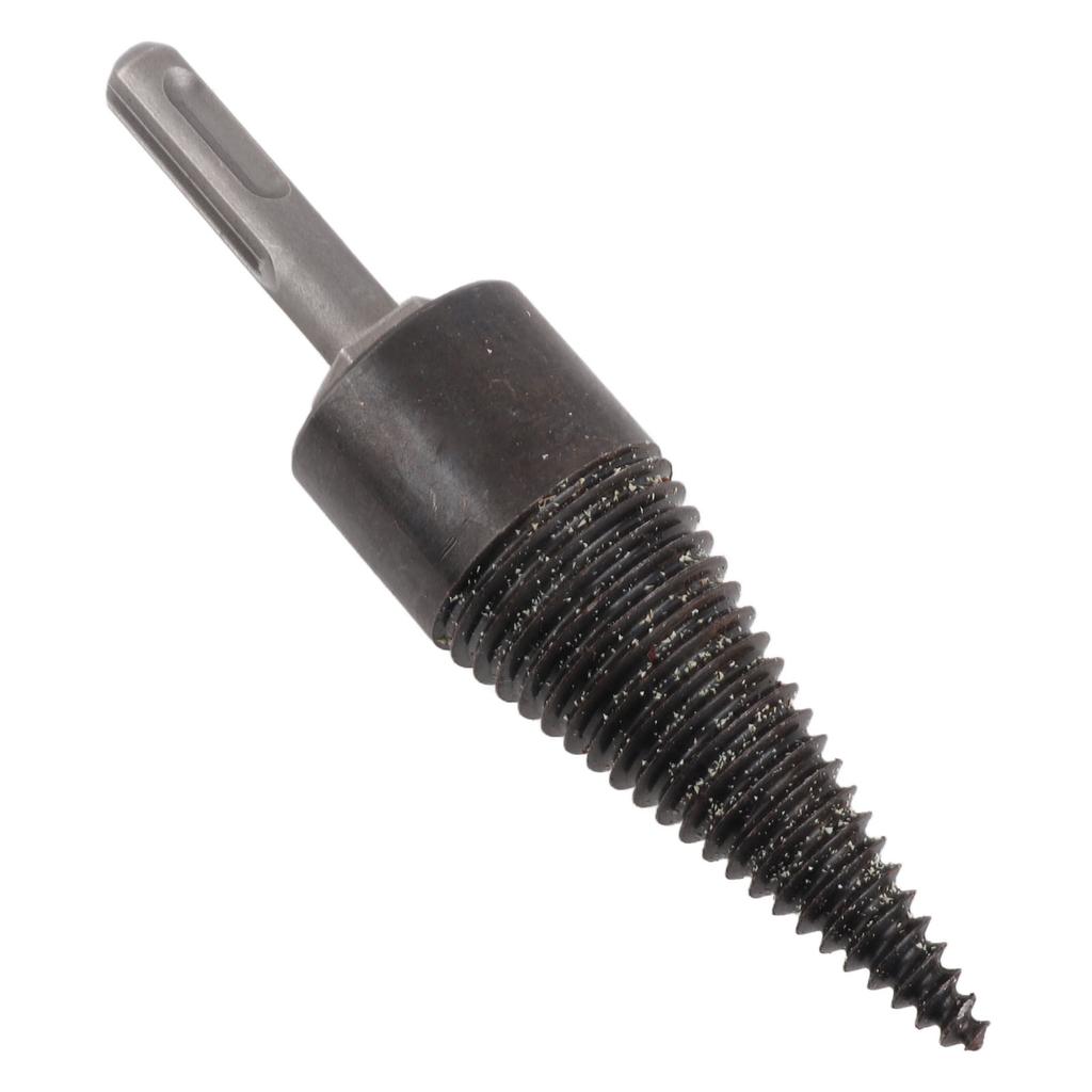 Wood Splitter Drill High Carbon Steel Firewood Splitting Log Bit for Household Round Shank