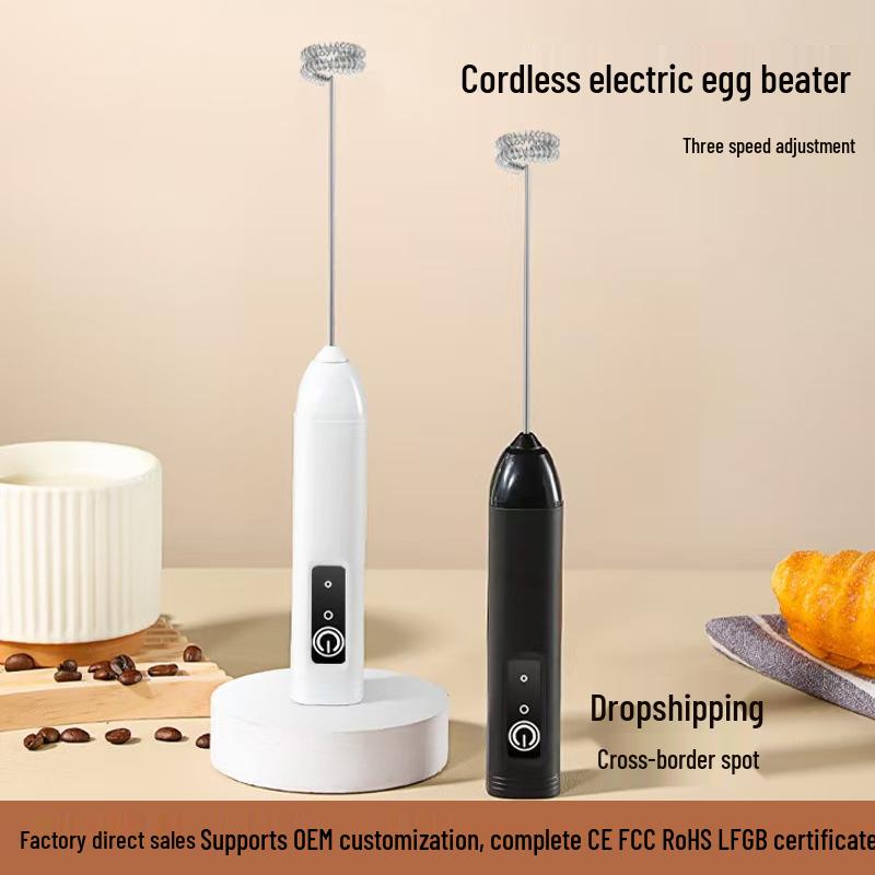 USB Electric Milk Frother and Egg Beater Whisk for Coffee and Baking