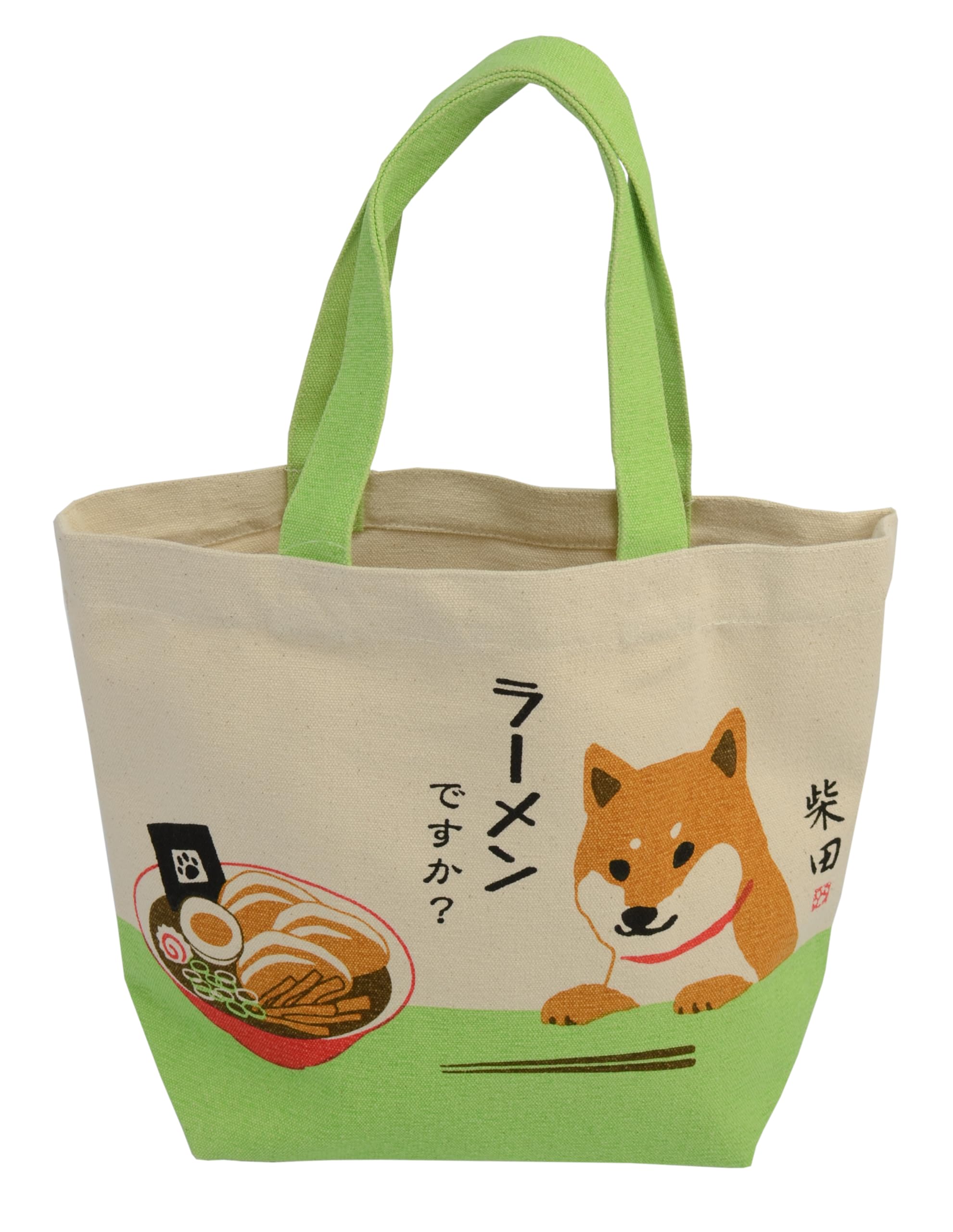 Сумка-тоут Friends Hill Ramen Desu, Средняя, Светло-зеленая, HW-383-137