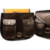 Leather Motorcycle Saddle Luggage Bag Saddlebag Goat Sportster Large New Pannier