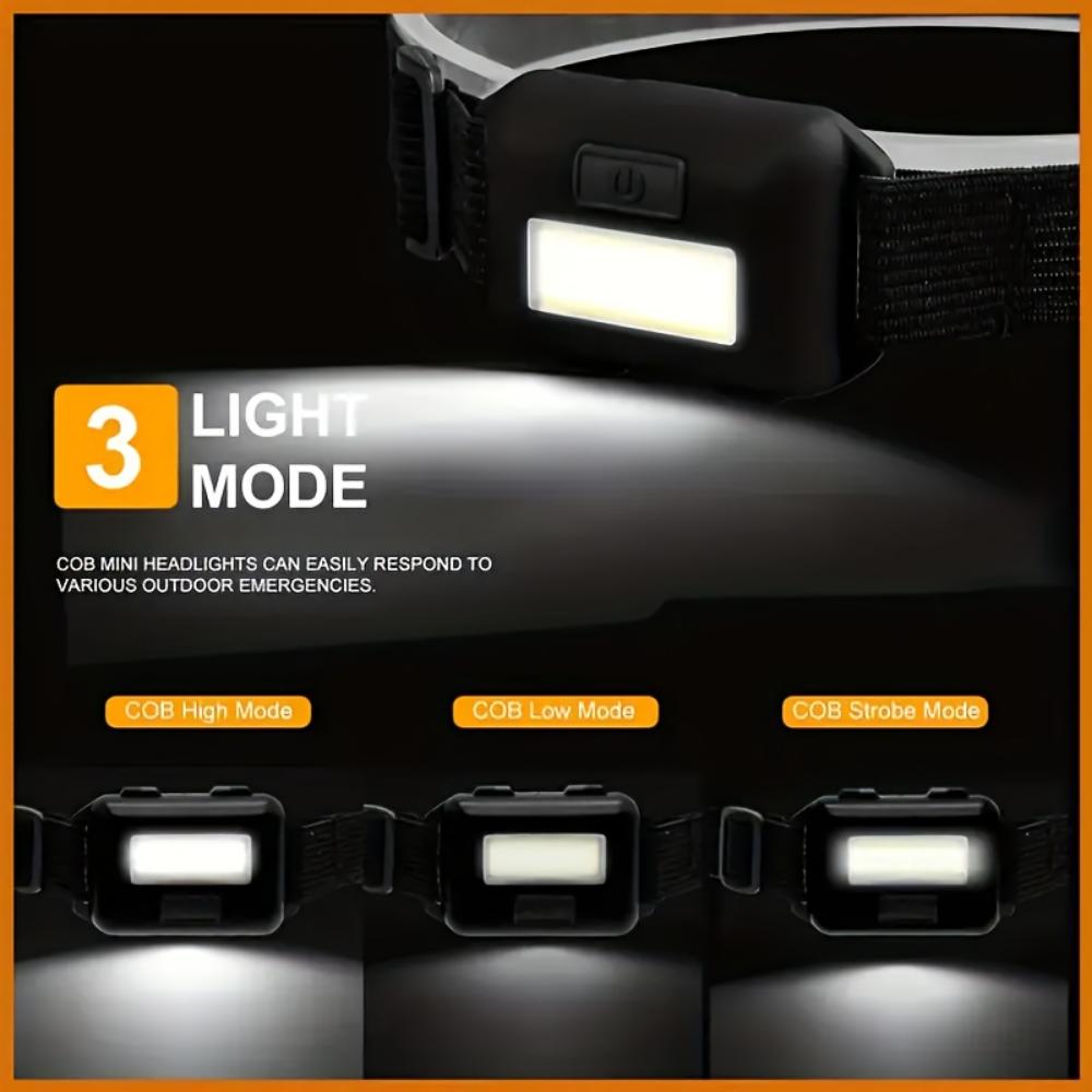 5LED headlights can be charged, USB headlights, camping, running and fishing headlights, for home outdoor emergency lights