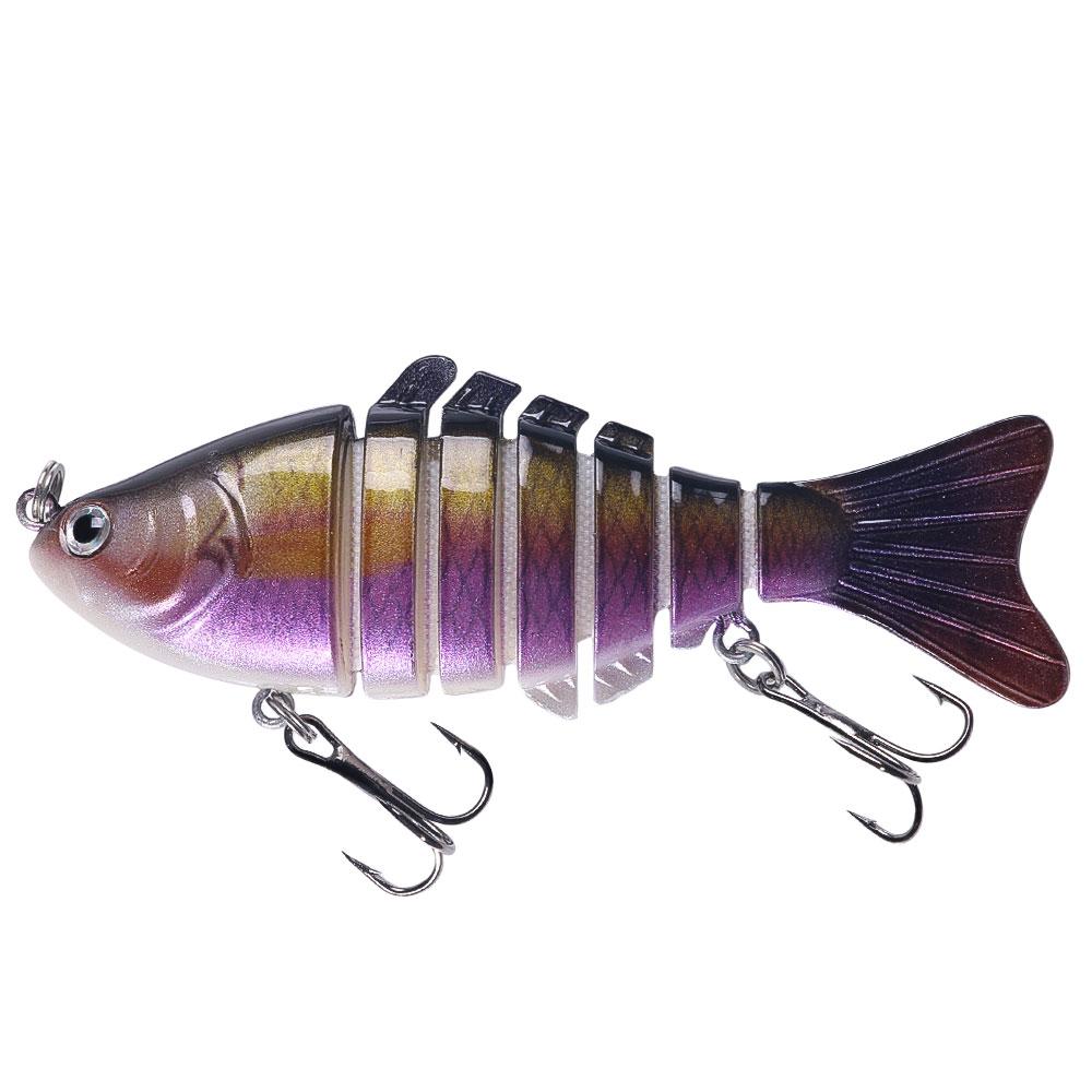 Angeln Wobbler Lebensechte Angeln Köder 6 Segment Swimbait Crankbait Harten Köder Langsam Isca Künstliche Köder Angelgerät