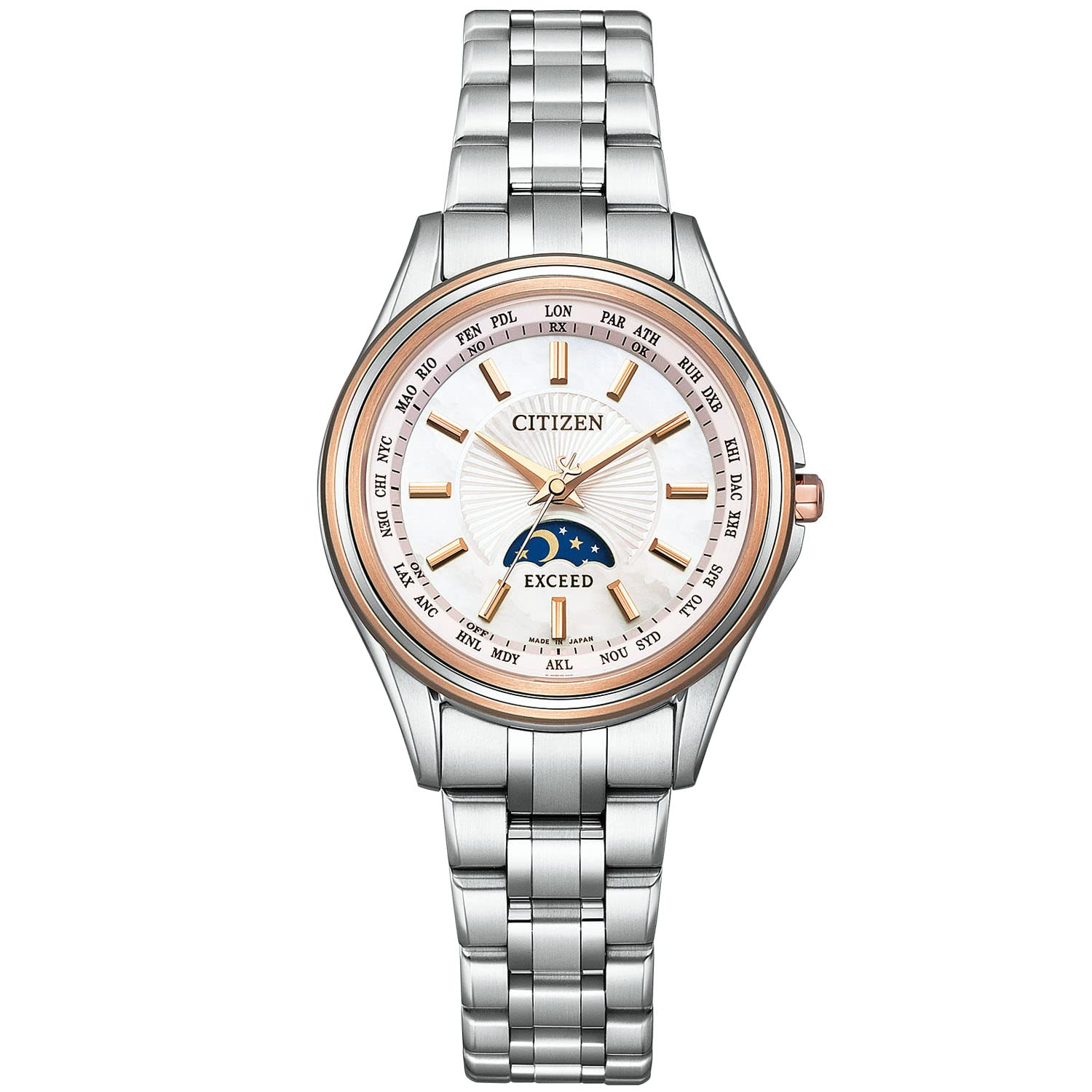 

Годинник Exceed Silver [Citizen] EE1014-61W жіночий рожевий колір золота