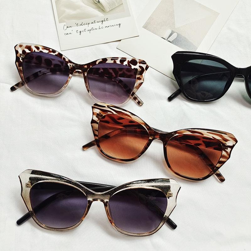Fashion Cat Eye Sunglasses for Women Sun Glasses Female Cateye Frame Retro Luxury Traveling Gradient Glasses