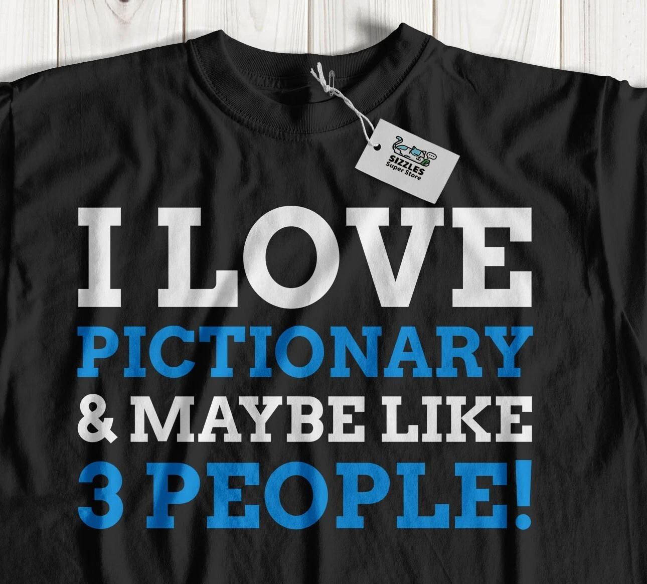 Unisex Funny Pictionary T-Shirt Christmas Family Board Games Gifts XL