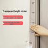 Transparent Height Measuring Wall Sticker - No Damage, No Residue, Kids' Growth Chart