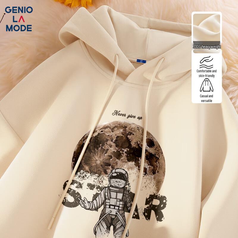 GENIOLAMODE Herren Retro Street Kapuzenpullover