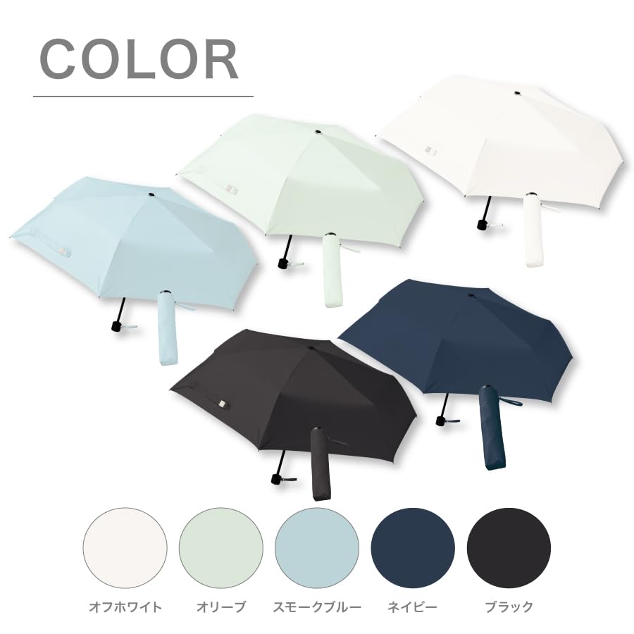 Simple Folding Umbrella Lightweight Foldable UV Day Day Sun-Blocking Parasol, Protection, Men's & Women's, Mother's & Father's Gift, TU-0001 (Navy)