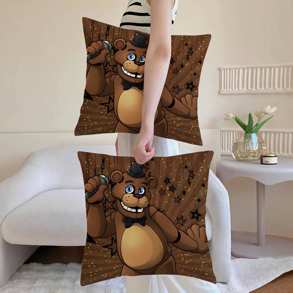 Movie Five N-Nights At F-Freddys Pillow Case Anti-dustmite Invisible Zipper Sofa Bed