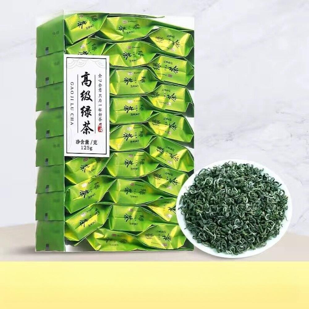 

Высококачественный зеленый чай 2024 года, новый чай Luzhou-flavor cloud green tea 25 packs/125g