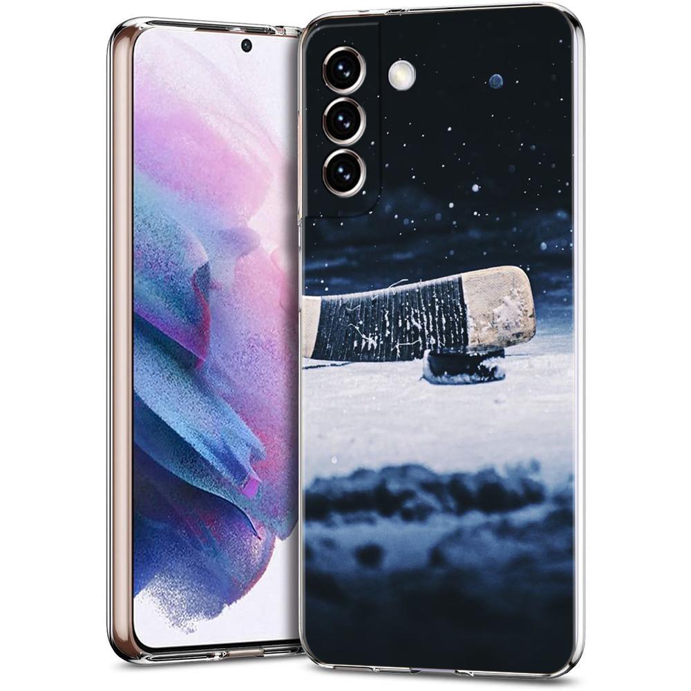 Ice Hockey Rink Phone Case For Samsung Galaxy S24 Ultra S23 FE S22 S20 S21 5G S10 S9 Plus S10E S8 Soft Silicone Clear Cover