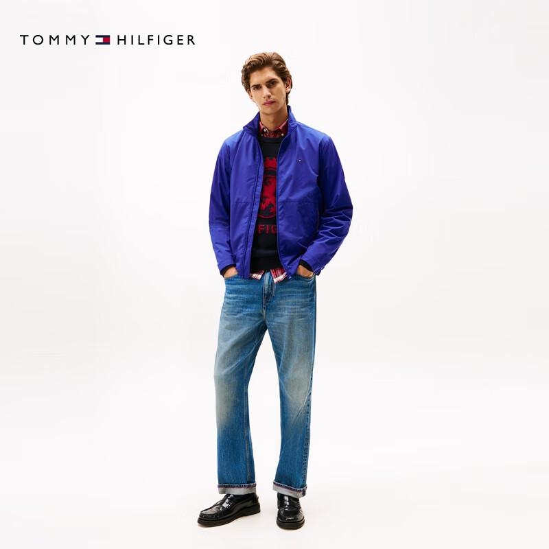 Tommy Hilfiger Men's Casual Stand Collar Colorblock Jacket
