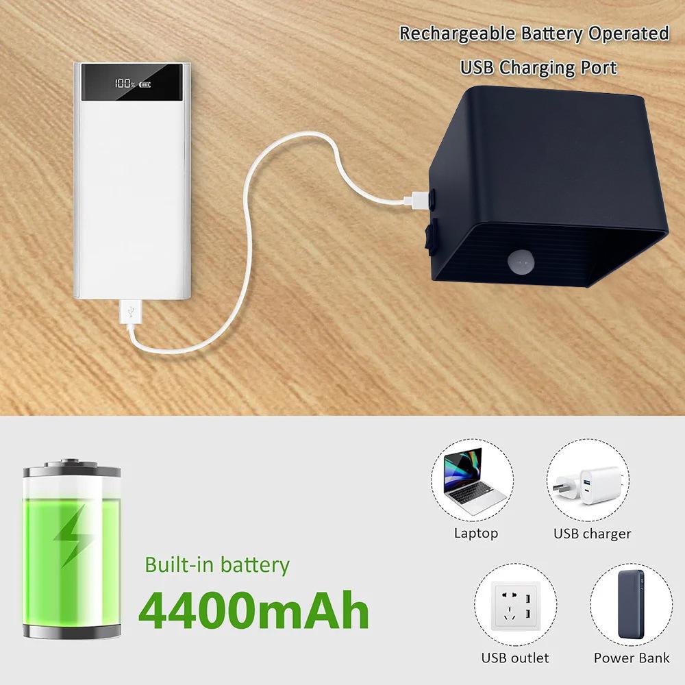 LED Wall Sconce Remote Control Dimmable RGB Lamp Up Down Wall Mount Lights Rechargeable Battery Cordless Light Home Decor