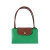 Longchamp Le Pliage Solid Logo Recycled Polyamide Canvas Dumpling Bag Tote Shoulder Bag Medium Women Bags Green 2605089P88