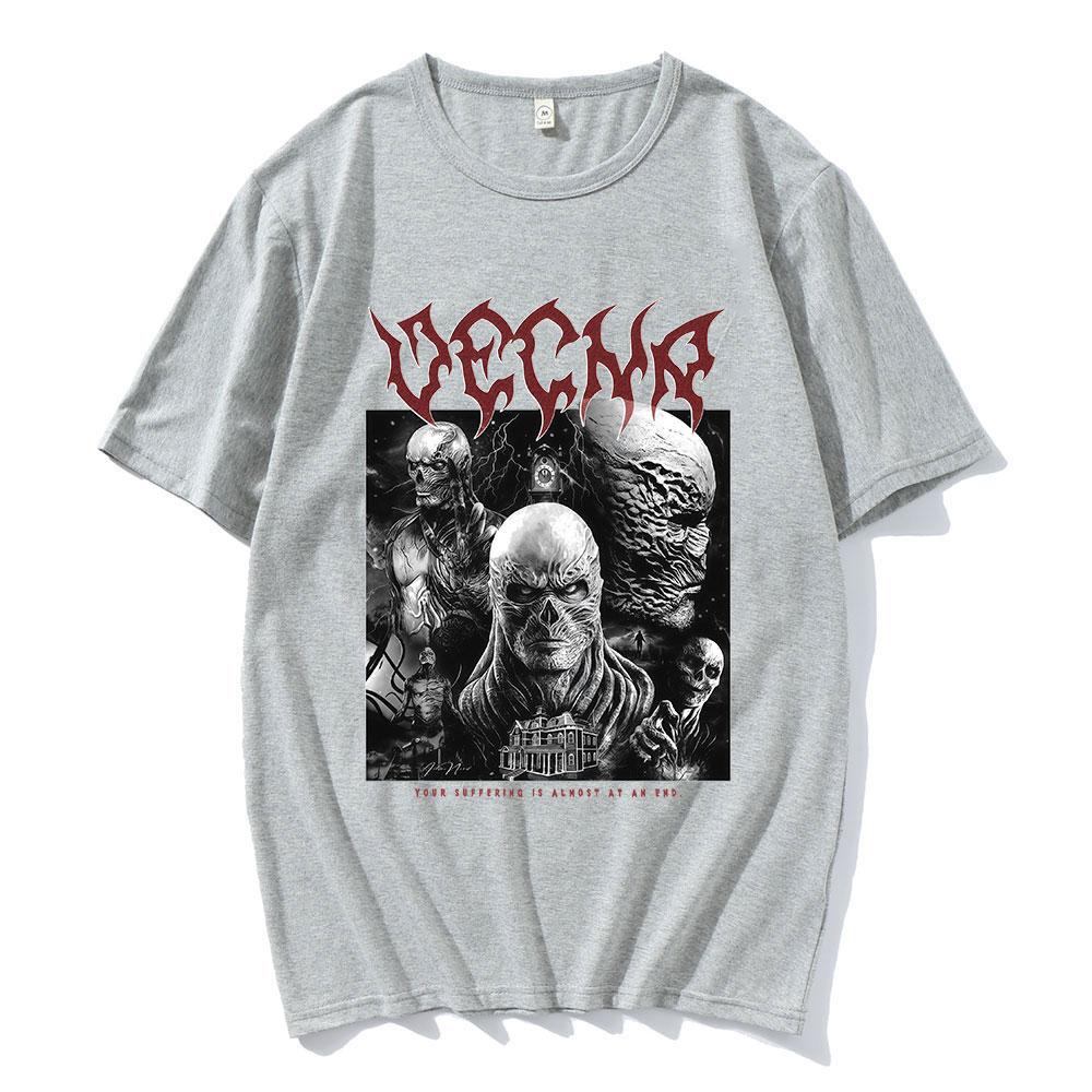 

Vecna Eddie Munson Demogorgon Patterned T-shirt for Men Women Casual Cotton T-shirt Fashion Short Sleeved T-shirt Streetwear Y2K 4XL