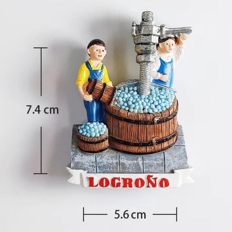 Spain Fridge Stickers Santo Domingo de la Calzada Travelling Souvenirs Plaza De Toros San Sebastian Fridge Magnets Wedding Gifts
