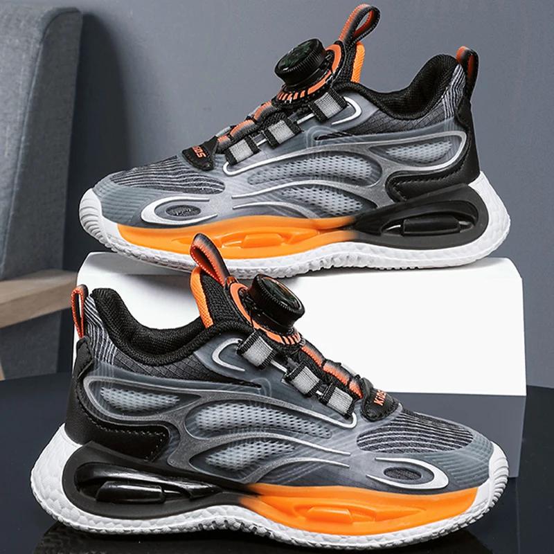 Children's Sports Shoes Large Size Breathable Fashionable Running Shoes Anti Slip Shock-absorbing Rebound Casual Shoes for Kids