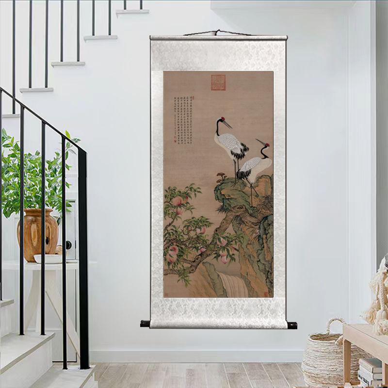 Antikes Landschaftsgemälde Hängerolle Traditionelle Chinesische Malerei Rolle Wohnzimmer Arbeitszimmer Dekorative Hängerolle