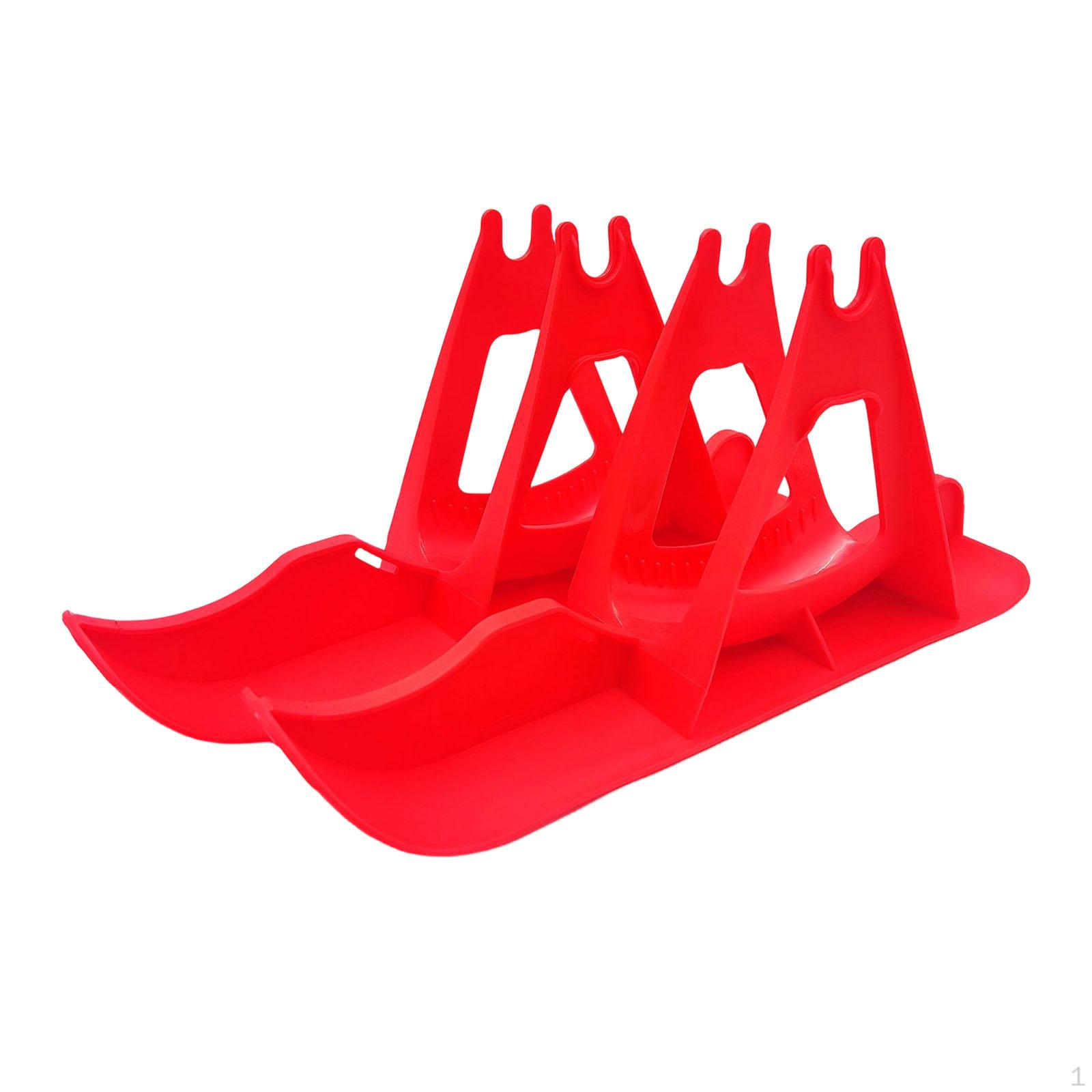 

Ski Set Snow Sled Winter Outdoor Fun Stable Easy to Install Bicycle Skiing Parking Stand for красный