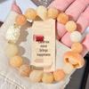 Bodhi Root Six-Character Mantra Beads: Women's Wrap-Around Bracelet for Prayer & Meditation.