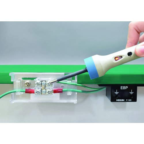 HOZAN F-167 Ground Terminal, Anti-Static, Aggregates up to 8 Ground Wires, Terminal Block, Attaches Directly to Conductive Mat